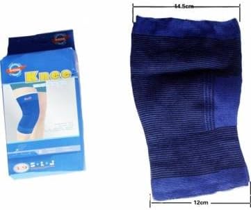 Nylon Elastic Knitting Kneelet Soft Brace Pad Gurd 1 Pair Blue.