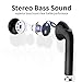Bluetooth Wireless Headphones, Bluetooth 5.0 Earbuds Wireless Stereo Bass Earphones Touch Control with Magnetic Charging Case (IPX4,Black)