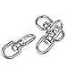 Cosmos Pack of 3 Smooth Hanging Basket Spinners Swivel Hook for Hanging Plants Chimes Bird Feeder