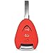 kwmobile Car Key Cover Compatible with Porsche 3 Button Car Key - Silicone Protective Key Fob Cover - Red