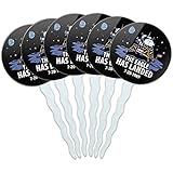GRAPHICS & MORE NASA Apollo 11 The Eagle Has Landed Moon Landing Cupcake Picks Toppers Decoration Set of 6