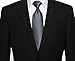 KissTies Plaid Navy Blue Tie Extra Long Necktie + Gift Box (63'' XL)