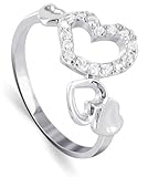 Gem Avenue Multi Open Heart Cubic Zirconia Accent