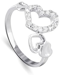 Gem Avenue Multi Open Heart Cubic Zirconia Accent