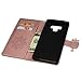 Galaxy Note 9 Case, Wallet Flip Folio Case Kickstand Card Slots Wrist String Embossed Cute Owl Diamond PU Leather Wallet Shockproof Soft TPU Rubber Bumper Slim Phone Cover for Samsung Galaxy Note 9
