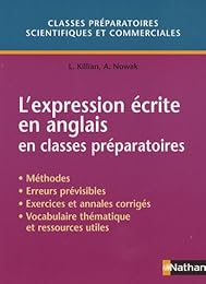 L' expression écrite en anglais en classes préparatoires