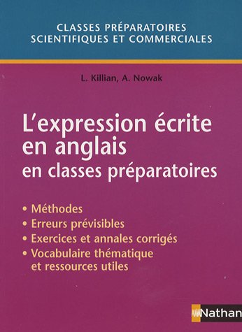 L' expression écrite en anglais en classes préparatoires