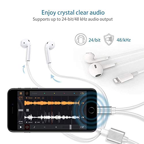 image for ZCMYFA Headphone Adapter iPhone Adapter 3.5mm Headphone Assisted Use C