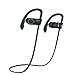 UCero Waterproof Bluetooth Sports 4.1 Headphones Wireless Earhook in Ear Earphones with Mic and APT-X Secure Fit Running,Cycling,Hiking for iPhone 7,7Plus,Samsung S6 and Other Devices(Black-Blue)