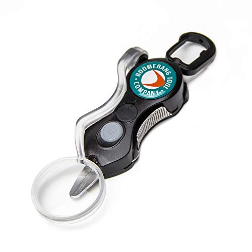 Boomerang Tool Company Cheater SNIP Fishing Line Cutter with U/V LED Light, Magnifying Glass and Stainless Steel Blades That Cut Braid Clean and Smooth Everytime! (Black) - Thumbnail 4