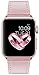 BELONGME Genuine Leather Watch Strap Compatible Apple Watch Series 4/Series 3/Series 2/Series 1 Sport & Edition, Rose Gold, 38mm/40mm