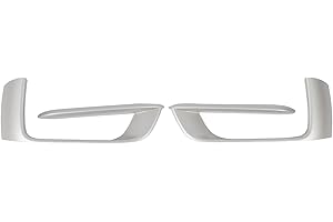 XTevu Fog Light Cover, Compatible with X5 F15 2014-2018, Front Bumper Grille Trim 51117308044, Molding Insert Pair