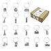JUSTSWAG Vicien BATEMEN Wine Glass Charms Markers Tags Identification,Wine Charms for Stem Glasses,Wine Bachelorette Tasting Party Favors Decorations,Travel Themed Set of 16