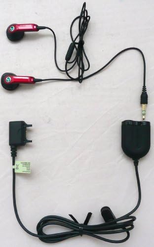 EMARTBUY GENUINE HPM-64D SONY ERICCSON T650i T700 T707 T715 V630 V640i W200i W205 W300i STEREO HANDSFREE HEADSET RED