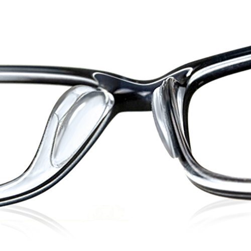 EWIN(R) 10pcs 2.5mm Eyeglass Sunglass Glasses Spectacles Anti-Slip Silicone Soft Stick on Nose Pads