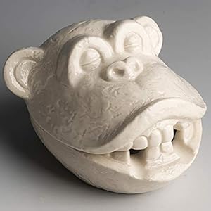 Asbak Grappige Asbak Wind Asbak Asbak Met Deksel Aap Asbak Voor Sigaretten Ruw Erts Steengoed Ash Houder Decoratie (10,5…