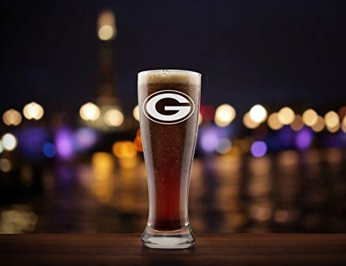 Duck House NFL Green Bay Packers Unisex Pilsner Glass Setpilsner Glass Set, Clear, 16 oz/ea - Thumbnail 2