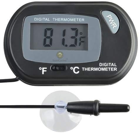 SunGrow LCD Digital Betta Thermometer, Yellow, Accurately Reads Tank Water Temperature, Maintains Betta's Real Habitat - Image 3