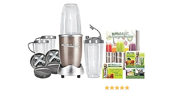 NutriBullet Pro - Extractor de nutrientes 900 W, color oro - [importado, instrucciones no en español]: Amazon.es: Hogar