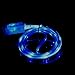ZMD 2 Packs! Led light up Micro charger cable led light micro usb cable led Luminous Micro USB cable for Samsung galaxy s7 s6 edge ,LG ,HTC,SONY XPERIA (Blue)
