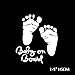 Yosoo Car Stickers Decals Cute Baby Footprint On Board Waterproof Custom Graffiti Decals for Laptop Helmet Skateboard