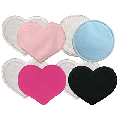 Bamboobies Nursing Pads for Breastfeeding | Reusable Breast Pads | Perfect Baby Shower Gifts | 3 Regular and 1 Overnight Pairs