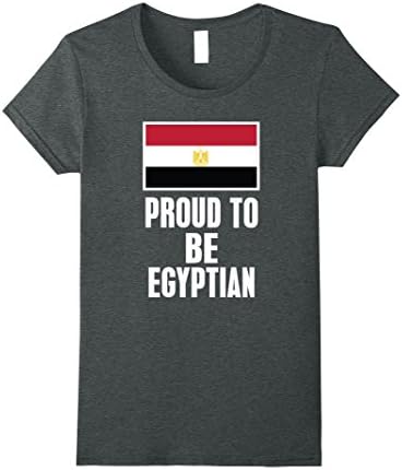 Womens Proud To Be Egyptian Egypt Flag T-Shirt Large Dark Heather