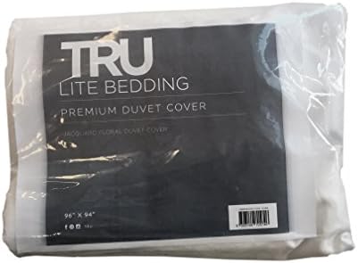 TRU Lite Bedding Duvet Cover Jacquard Floral, Queen