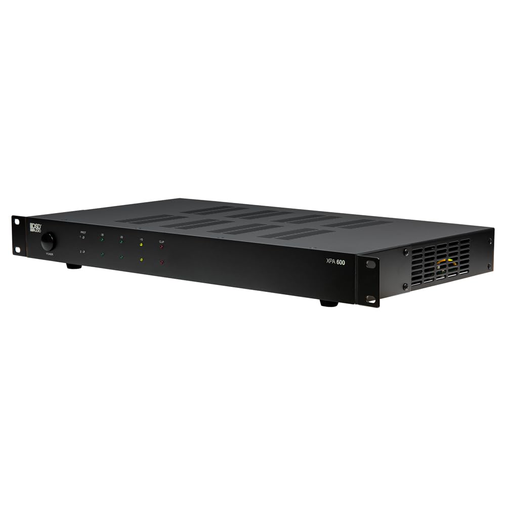 OSD 600W 2CH Commercial Amplifier 100/70V, Class D LED Indicator Lights, RS232, Remote Control