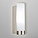 Linea di Liara Elina Brushed Nickel Wall Sconce Frosted Glass Shade Modern Sconces Wall Lighting Fixture Bathroom Sconce Vanity Wall Sconce and Wall Lamp for Living Room, UL Listed