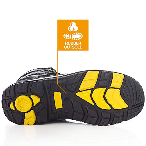 EVER BOOTS"PROTECTOR" Men's Steel Toe Industrial Work Boots Safety