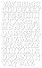 White Letter Iron on Transfer, 6 Sheets (3/4 Inch)
