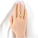 Mytys Fashion Gold & Silver Statement Rings for Women Matt Brush Metallic Design Cocktail Ring Style 56