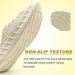 KuaiLu Mens Recovery Sandals Cloud Pillow Cushion