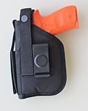 Hip Holster Belt Clip for S&W M&P and M&P 2.0 in 9mm, 40 & 357 with Underbarrel Laser Mounted on Gun