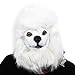 PARTY STORY Poodle Dog Mask Latex Animal Full Head Mask Novelty Halloween Costume Rubber Masks