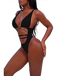 Sovoyontee - Traje de baño sexy de una pieza para mujer