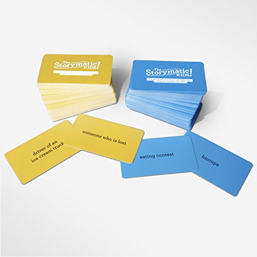 The Storymatic Kids -- Hundreds of Cards -- Tell Stories, Play Games, Make Art, and More -- Includes Booklet with Prompts, Games, and Activities -- Made in USA