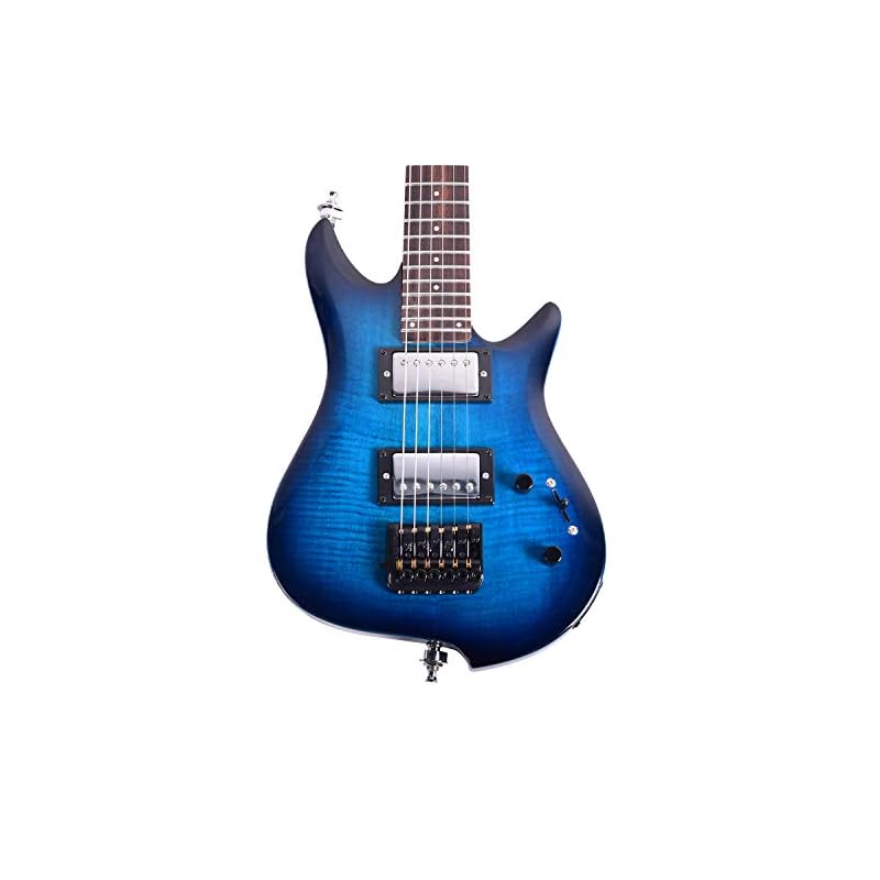 Asmuse Headless Electric Guitar Overhead Travel Guitar Small But Full
