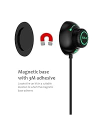 REIIE   Kit Bluetooth para coche, receptor de audio para coche con Bluetooth, manos libres para escuchar música, acceso multipunto, activación Siri voz, cancelación de ruido con micrófono integrado, entrada auxiliar de 0.138 in