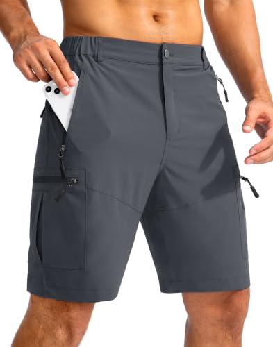 Pudolla Mens Hiking Cargo Shorts