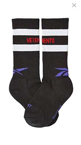 Vetements x Reebok Black Color Sexual Fantasies One Size Unisex Fashion Sport Socks Cotton SSENSE