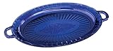 Cobalt Blue Glass Serving Platter by Miles Kimball