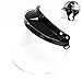 E-Bro Universal 3 Snap Flip Up Visor Face Shield Lens for Open Face Motorcycle Helmets (Clear)