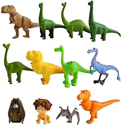 ELSANI TOPTAMP 12Pcs the Dinosaur cake topper Action Figure Toys Premium good Dinosaur Cake Toppers good Dinosaur cake decorations and Party Favors for Dinosaur party supplier birthday