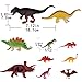 88Pcs Kids Dinosaur Toy Kit Including Assorted Mini Figures, Stamps, Masks, Dinosaur Eggs, Sticker Tattoos and More for Dinosaur Party Supplies