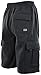 DREAM USA® Mens Cargo Sweat Shorts (M up to 5XL) (5XL, 771-CHARCOAL)