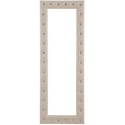 Naomi Home Crystal Tufted Mirror Taupe