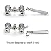 Uarter Opera Glasses Theater Vintage Binoculars With Handle Silver with Silver Trim 3X25