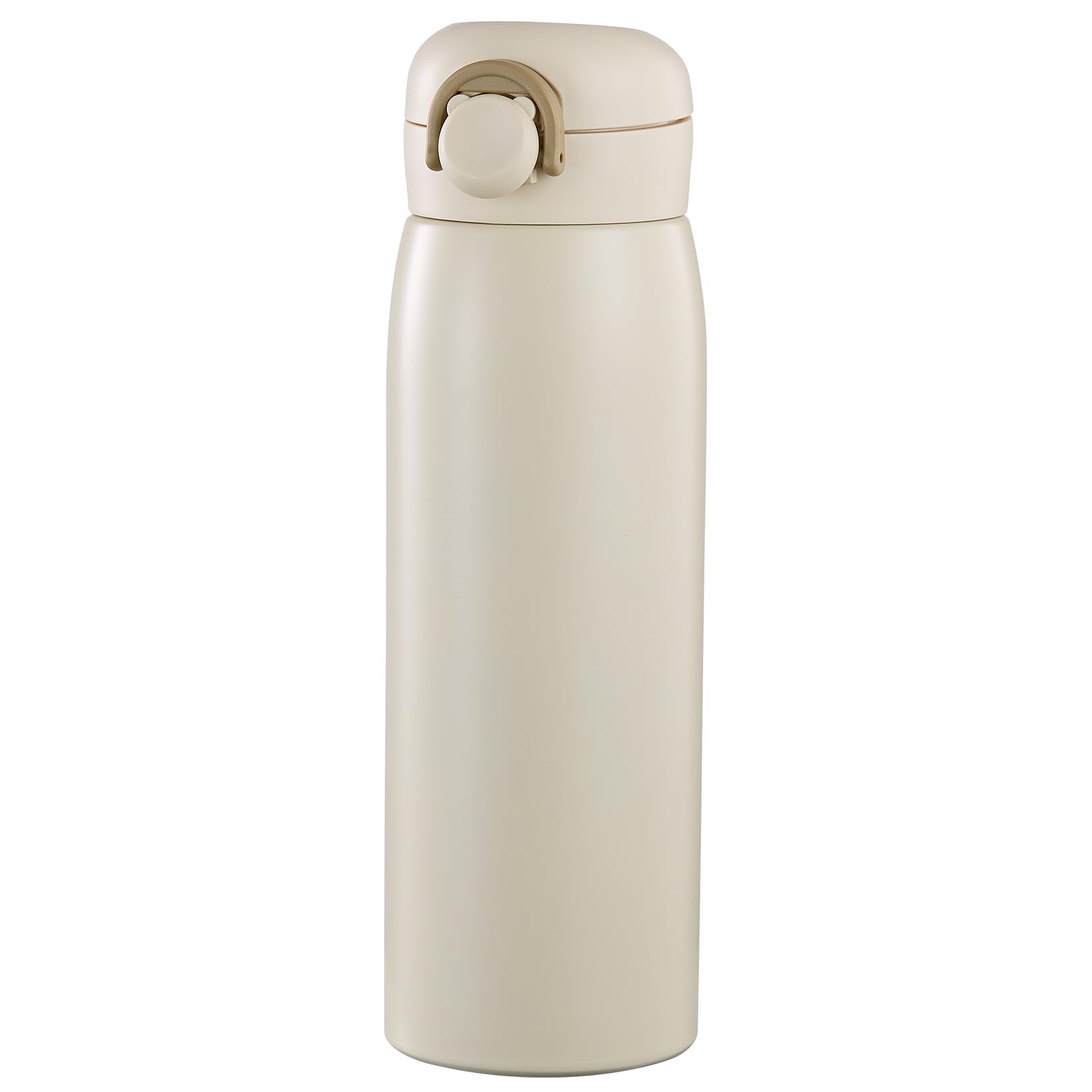 Photo 1 of 17 oz Mini Water Bottle Small Stainless Steel Thermoses - Insulated Vacuum, Leak Proof, Keeps Drinks Hot/Cold - Ideal for Coffee, beverage, Water - White